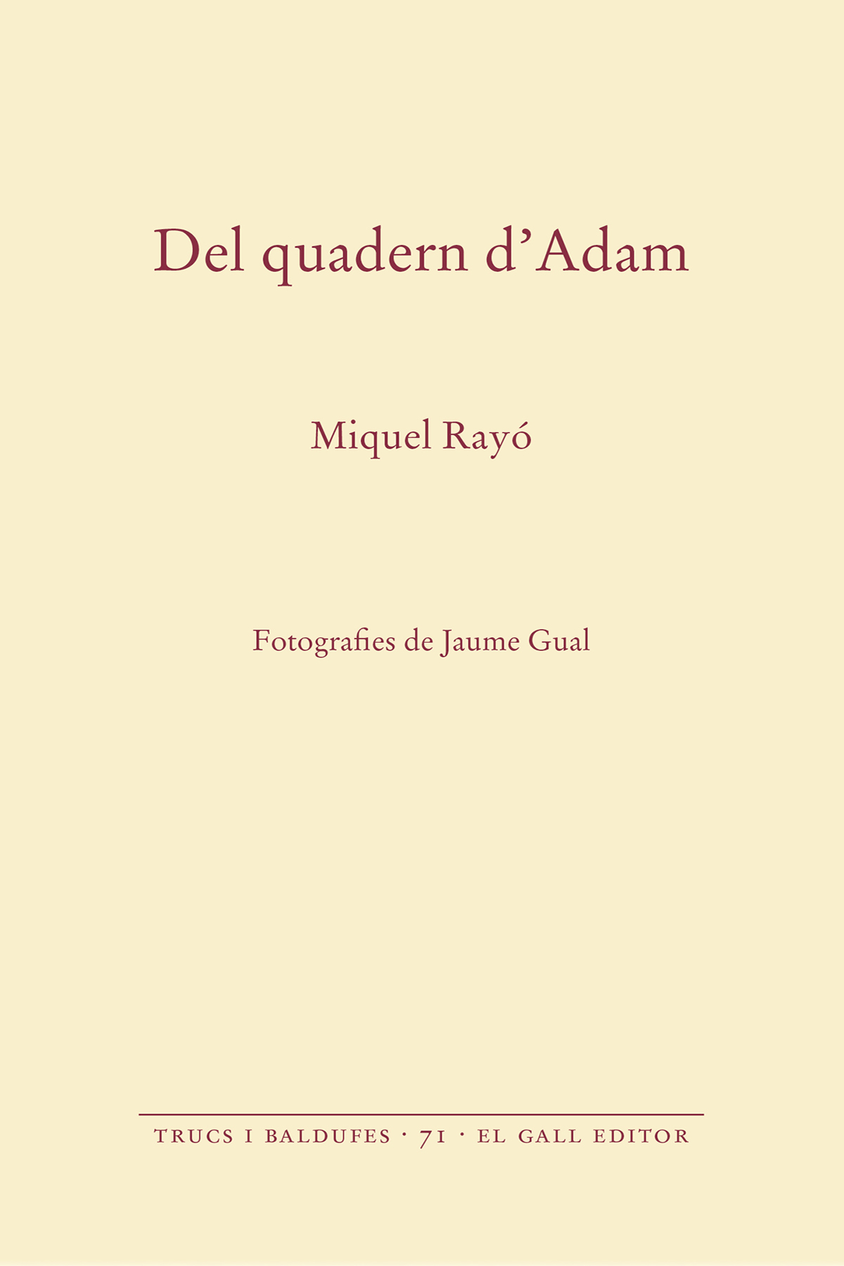 Del quadern d’adam